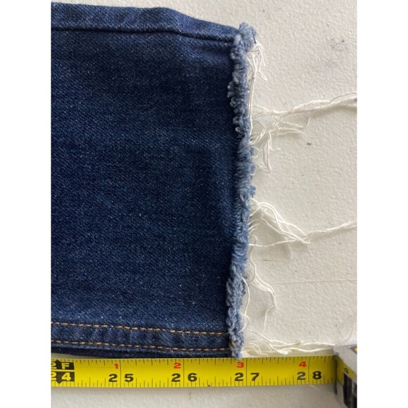 Re/Done Jeans Womens Size 25 Originals Denim Straight Skinny Raw Hem USA - Picture 12 of 12